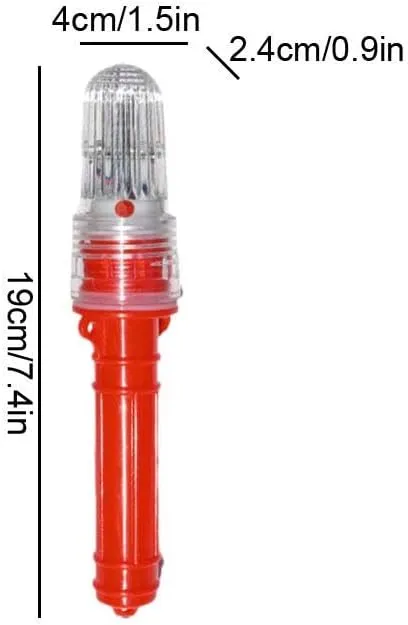 3 PCS Boat Flares, Electronic Boat Flare Coast Guard Approved, Waterproof Boat Safety Kit Emergency Signals for Fishing Nets, Buoys, Boats