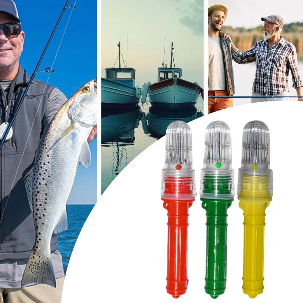 3 PCS Boat Flares, Electronic Boat Flare Coast Guard Approved, Waterproof Boat Safety Kit Emergency Signals for Fishing Nets, Buoys, Boats