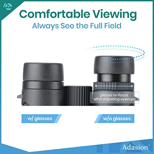 Adasion 12x42 High Definition Binoculars for Adults