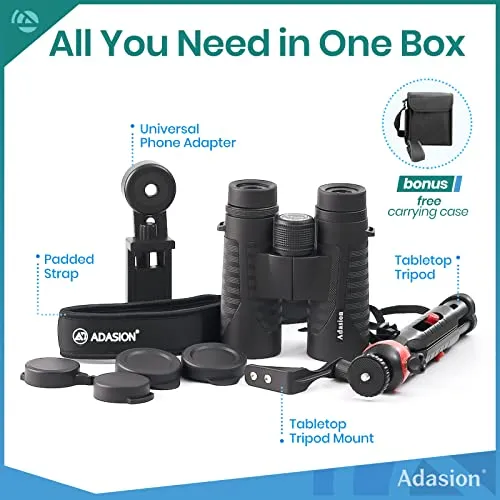 Adasion 12x42 High Definition Binoculars for Adults