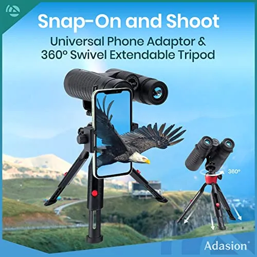 Adasion 12x42 High Definition Binoculars for Adults