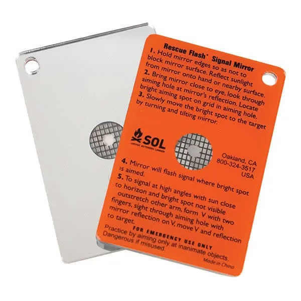 AMK SOL Rescue Flash Signal Mirror