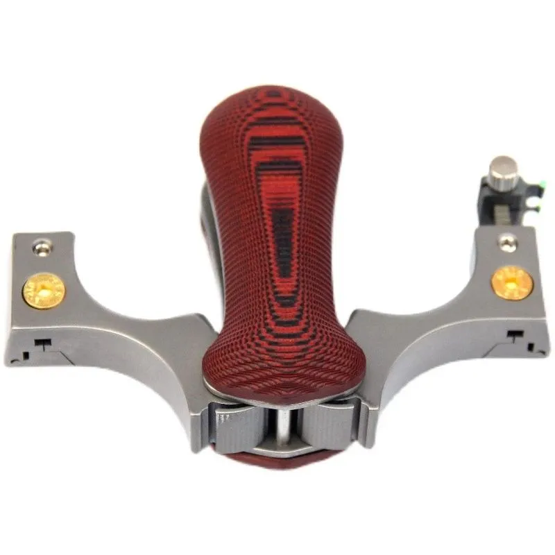 Ant Red Folding Slingshot with Fiber Sight