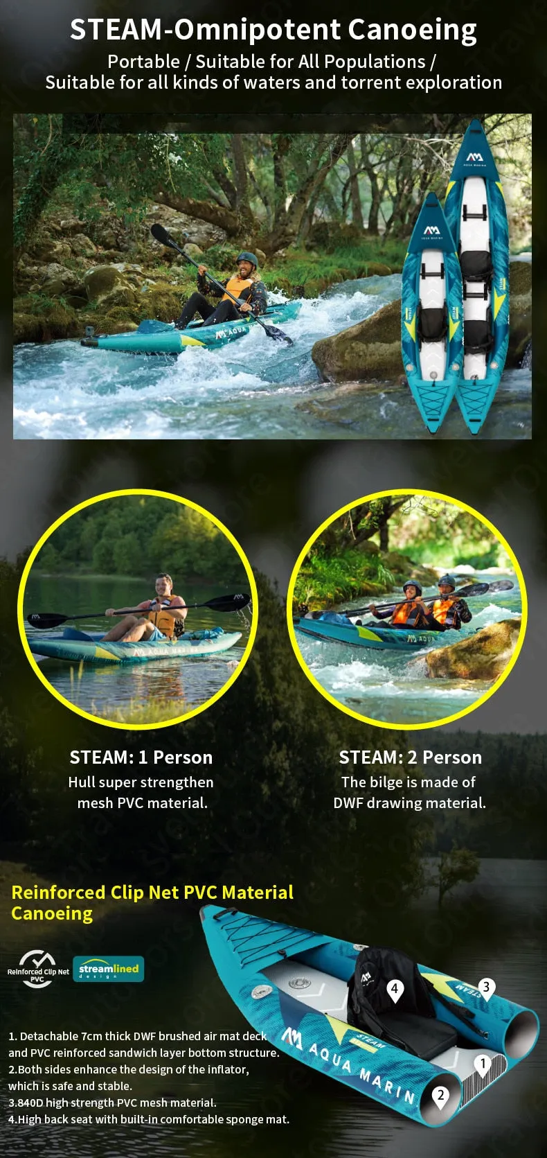 AQUA MARINA Inflatable Kayak