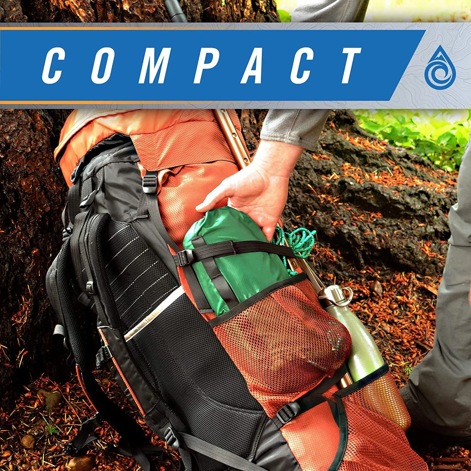 Aqua Quest Guide Tarp - 100% Waterproof Ultralight Ripstop Silnylon Backpacking Rain Fly - 10X7, 10X10, 13X10, 15X15, or 20X13 Ft Forester Green, Olive Drab or Stealth Gray
