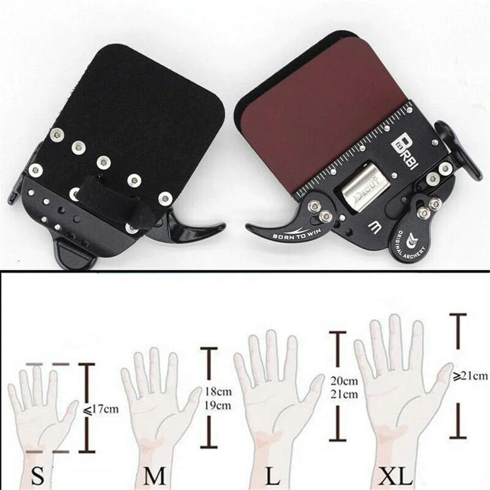 Archery Finger Tab Finger Guard Protector Saver LH RH for Recurve Bow Hunting Shooting Practice