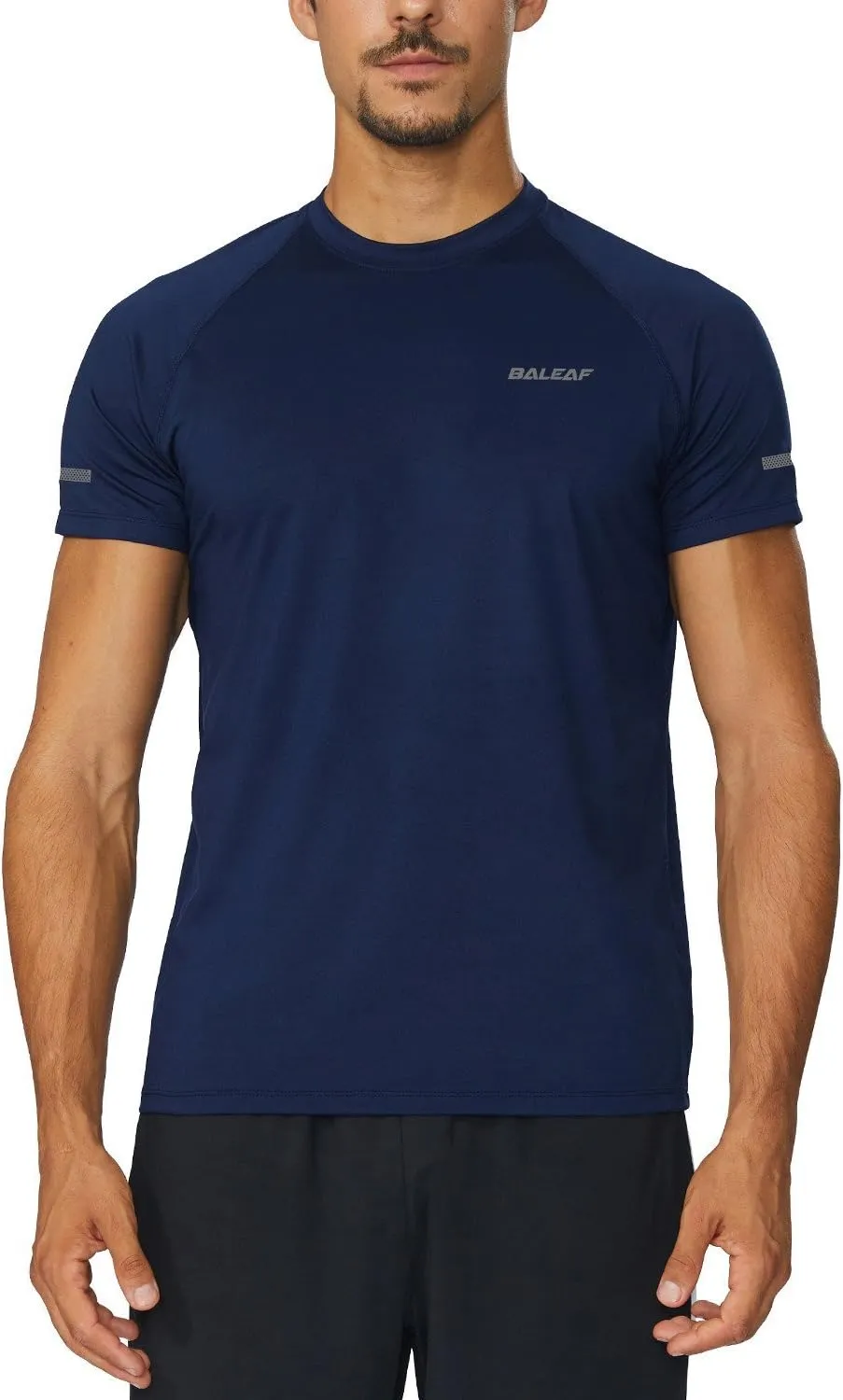 baleaf Men's Running Workout Shirts Short Sleeve Athletic T-Shirt Quick Dry