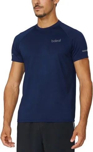 baleaf Men's Running Workout Shirts Short Sleeve Athletic T-Shirt Quick Dry