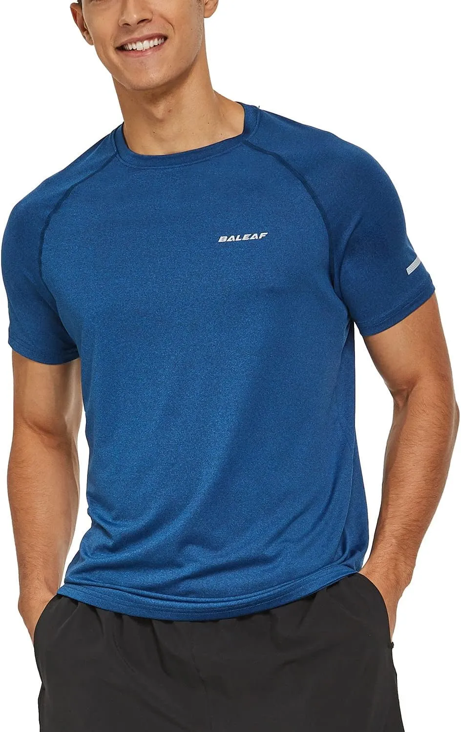 baleaf Men's Running Workout Shirts Short Sleeve Athletic T-Shirt Quick Dry