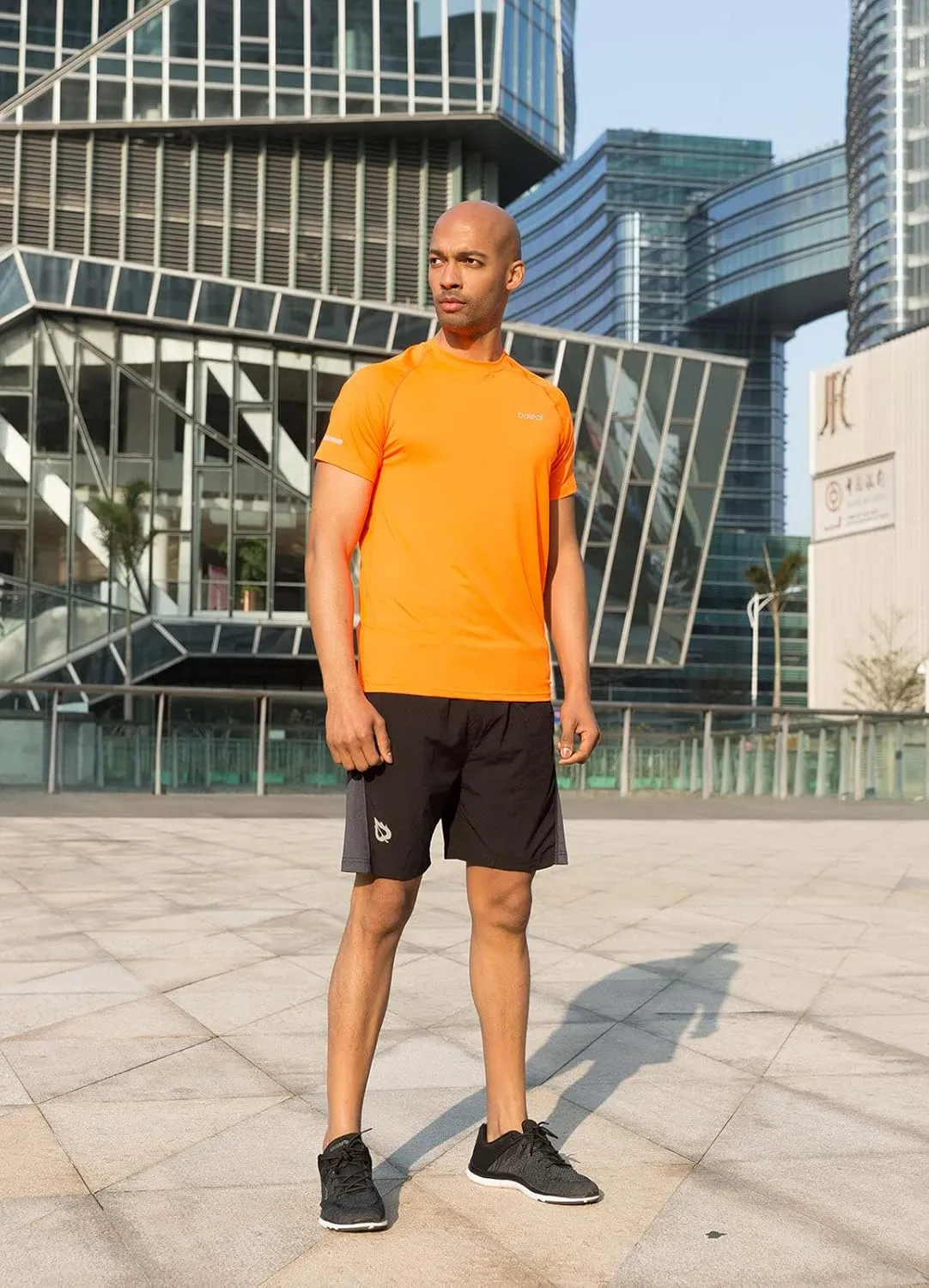 baleaf Men's Running Workout Shirts Short Sleeve Athletic T-Shirt Quick Dry