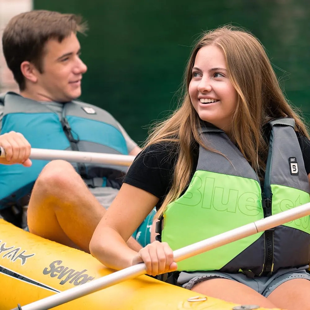 BLUESTORM Drift Kayak Life Jacket (PFD) | Fully Adjustable | Universal Sized | US Coast Guard Approved | for Kayaking, Paddling, SUP, Fishing and More