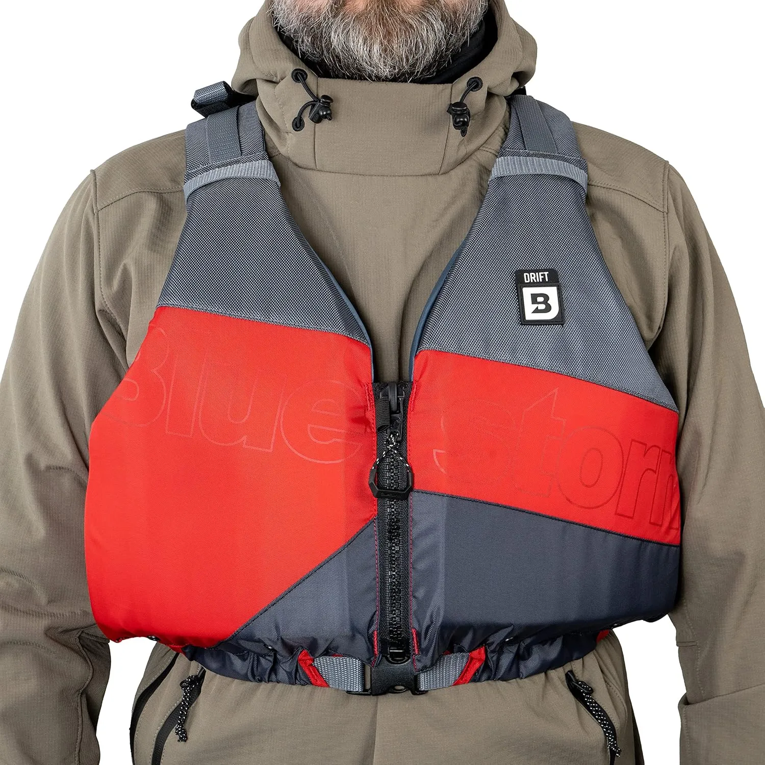 BLUESTORM Drift Kayak Life Jacket (PFD) | Fully Adjustable | Universal Sized | US Coast Guard Approved | for Kayaking, Paddling, SUP, Fishing and More
