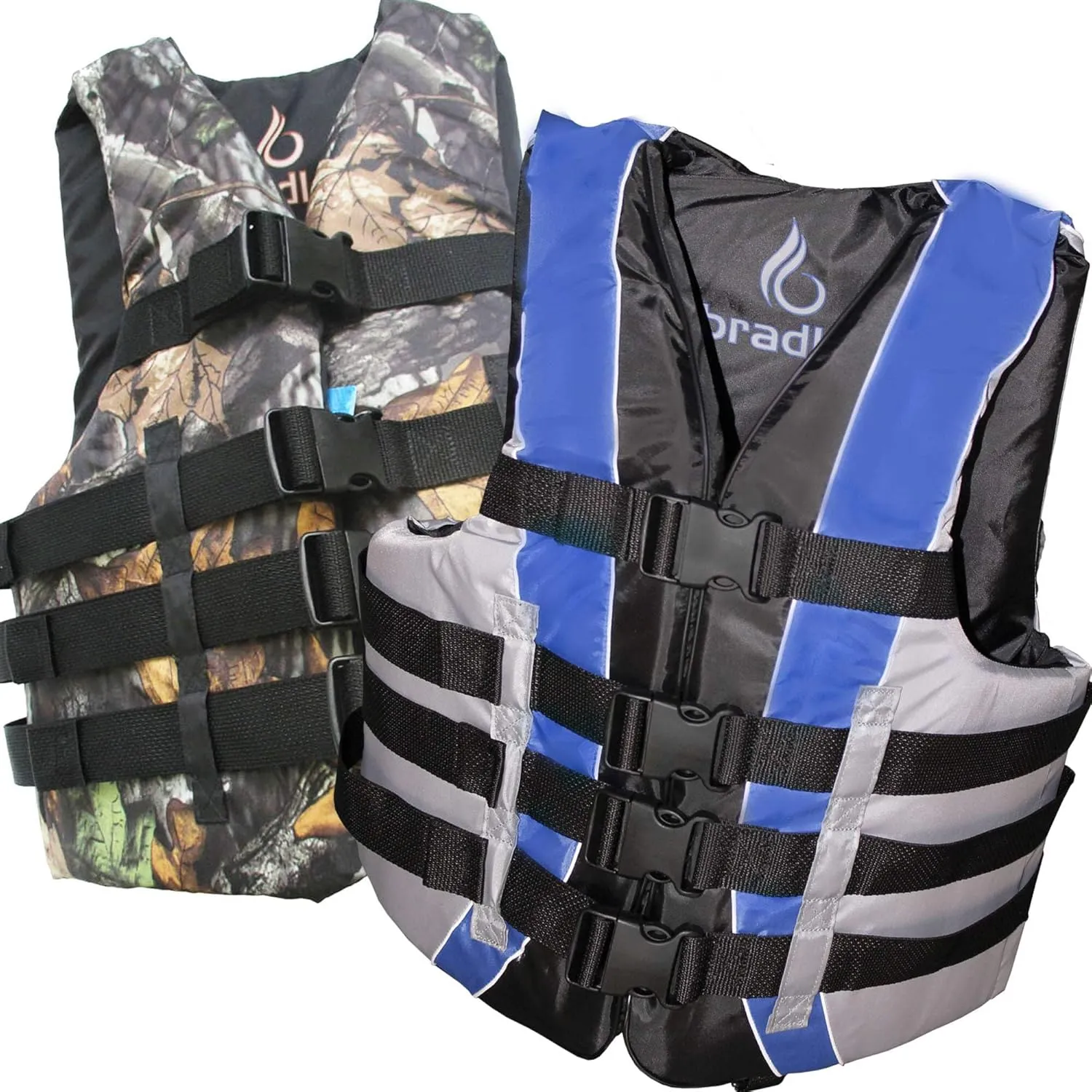 Bradley Life Jackets for Adults | Marine Life Vests for Adults | Coast Guard Approved Flotation for Fishing and Hunting Waterfowl | Wakeboard Close to Shore Ocean Kayak Life Vest