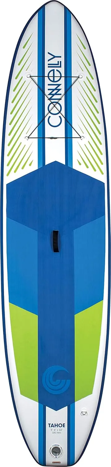 Connelly Tahoe Inflatable SUP 11'6", Package with adj Carbon Paddle, Pump and Carrying Bag
