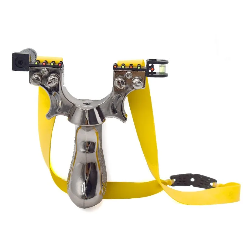 Double Screw Grey Resin High Precision Laser Slingshot Outdoor Resistant Portable Target Shooting Slingshot