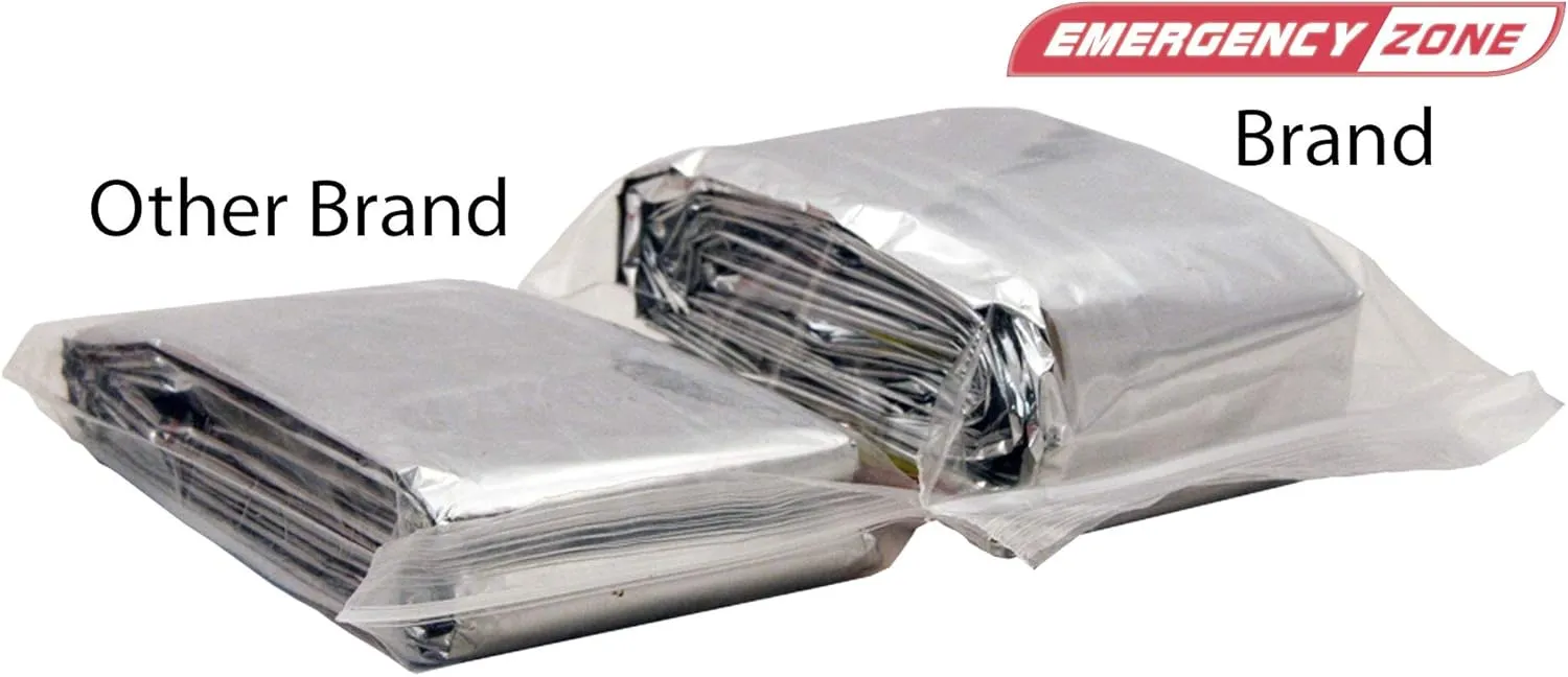 Emergency Zone Emergency Sleeping Bag, Survival Bag, 1, 5, 12, and 144 Packs Available