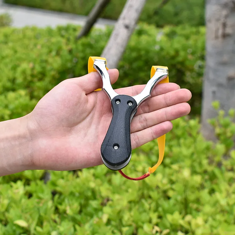 Folding Resin Patch Alloy Material Detachable Portable Shrink Pocket Slingshot Outdoor Target Shooting Slingshot