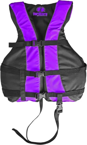 Hardcore Life Jacket Paddle Vest; Coast Guard Approved Type III PFD Life Vest Flotation Device; Jet ski, Wakeboard, Kayak; Ideal Extra Life Jacket for Your Pontoon Boat w/Leg Strap