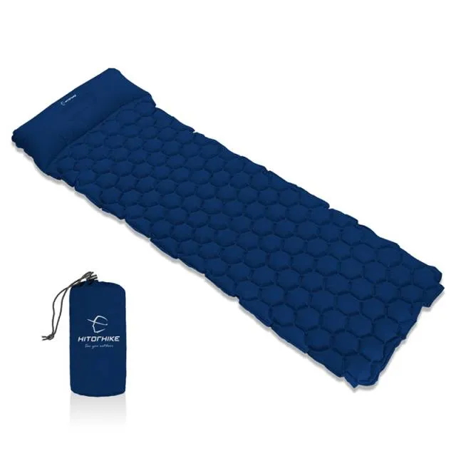 Inflatable Sleeping Pad Camping Mat With Pillow air mattress