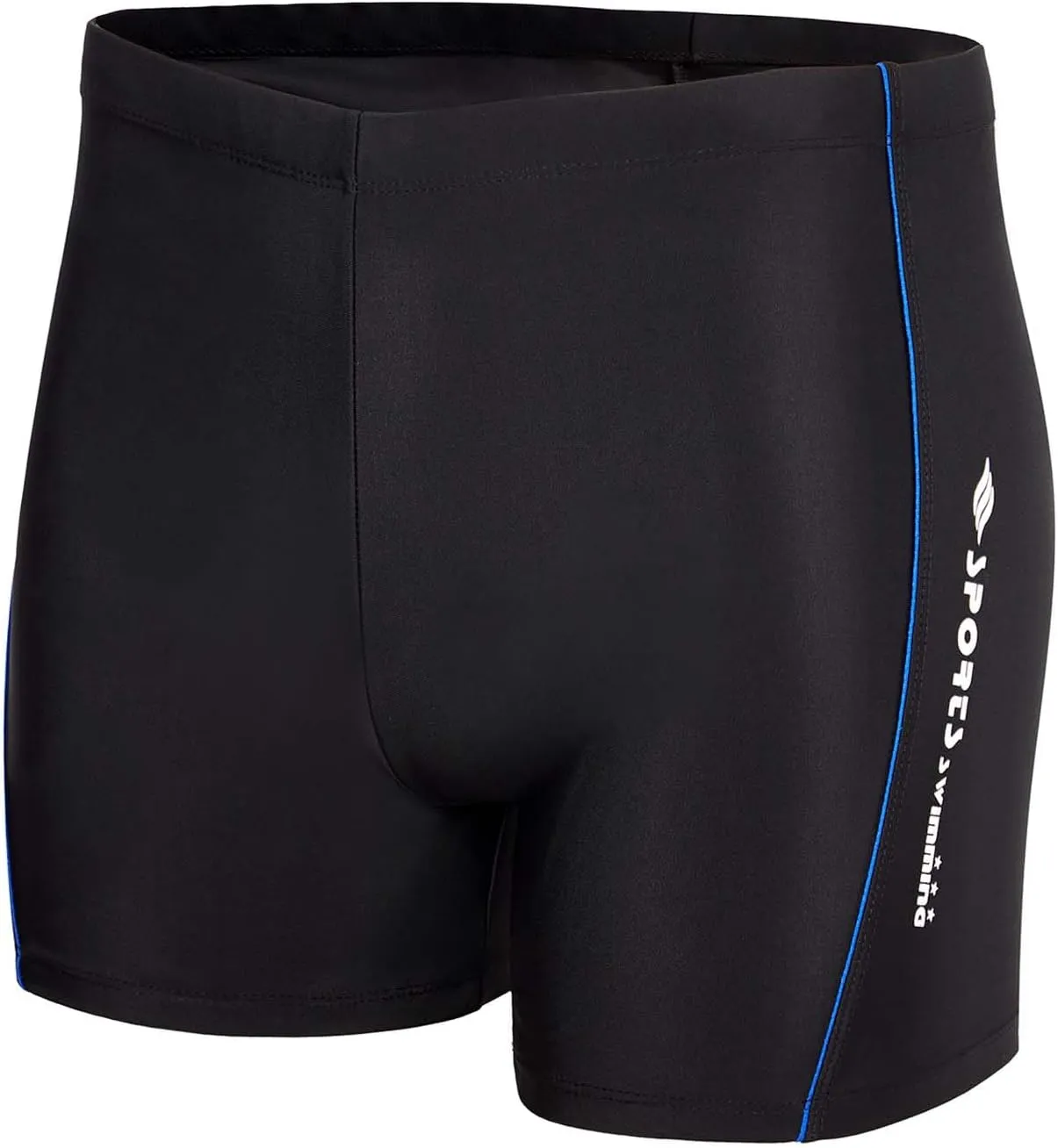 KANAV Men's Athletic Swim Jammers Quick Dry Square Leg Swimsuit for Men Drag Suits for Swimming Training Racing Swim Briefs
