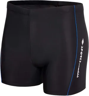 KANAV Men's Athletic Swim Jammers Quick Dry Square Leg Swimsuit for Men Drag Suits for Swimming Training Racing Swim Briefs