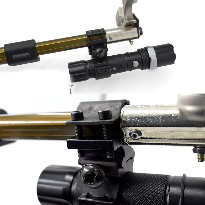 LR8 Gold Long Rod Slingshot With Torch