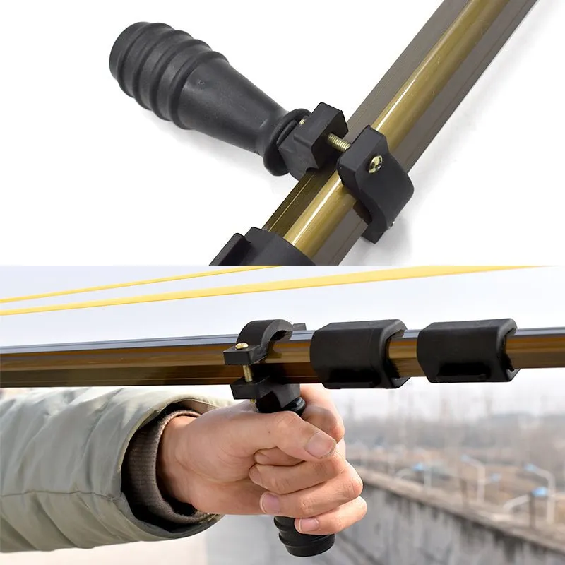 LR8 Gold Long Rod Slingshot With Torch