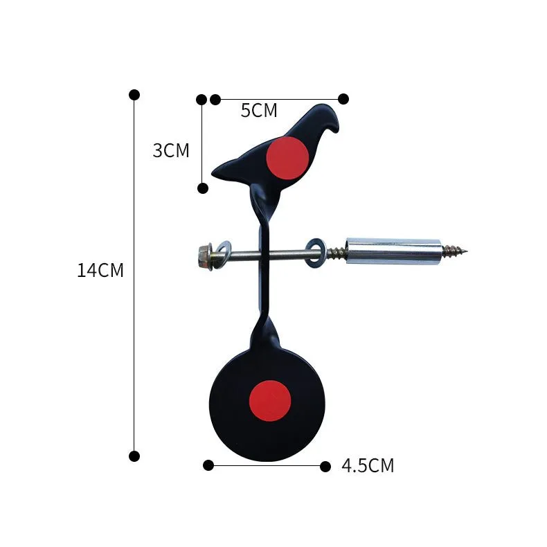 Marksman Outdoor Target Shooting Slingshot Steel Woodpecker Target Portable Anti Inserting Tree Target Metal Shooting Target Shooting Training