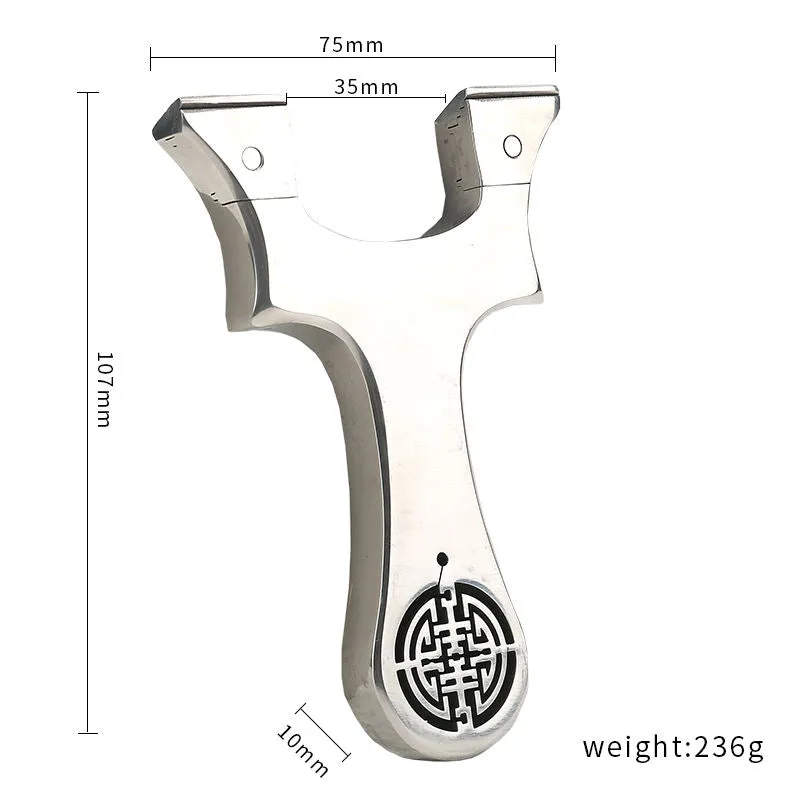 Maze Cut Portable Stainless Steel Slingshot