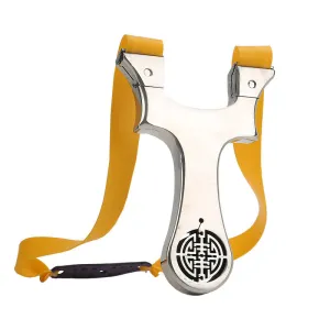 Maze Cut Portable Stainless Steel Slingshot