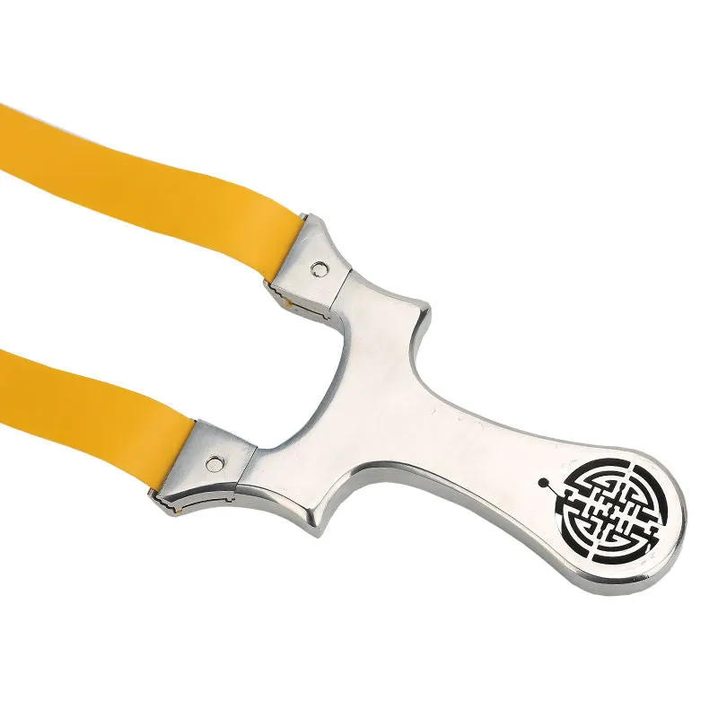 Maze Cut Portable Stainless Steel Slingshot