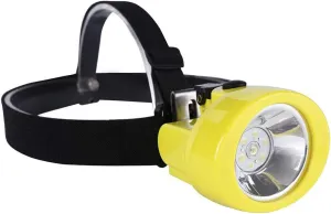 Mining Lamp Rechargeable Headlamp Miners LED Coon Hunting Lights Waterproof & Explosion-Proof Camping Lights Hard Hat for Night Running Fishing, White