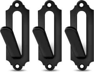 Mount Skull Hanger  Wall Mount for Deer, Mule Deer, Antelope, Coyote, and Small Game | Easy Installation Kit Included | Durable Skull Bracket for Displaying Trophies | 4 x 1.2, Black (3 Pack)