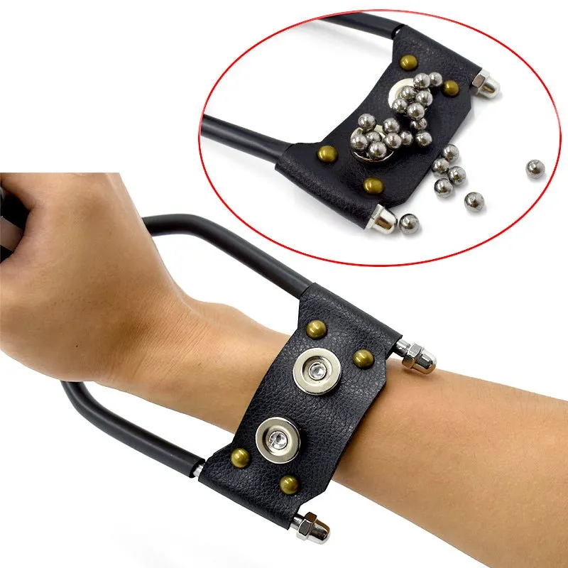 Multifunctional Professional Foldable Stainless Steel Fishing Set Slingshot with Rubber Band