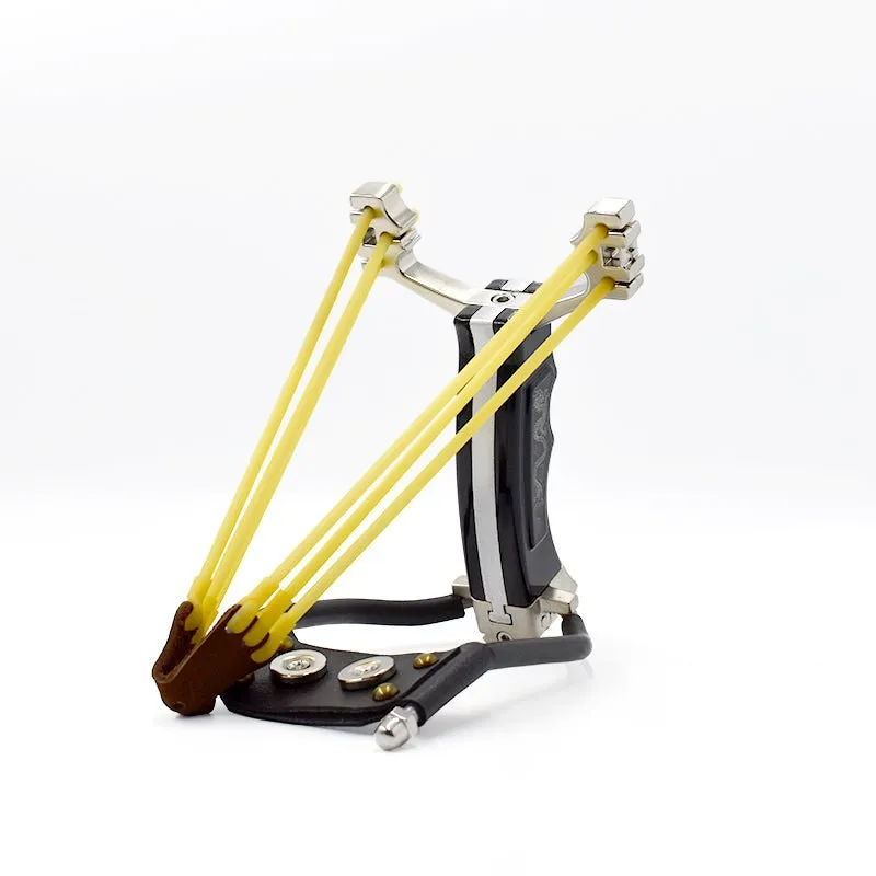 Multifunctional Professional Foldable Stainless Steel Fishing Set Slingshot with Rubber Band