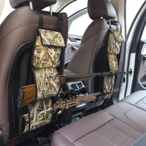 MYDAYS Seat Back Gun Rack, Gun Sling Bag, Camo Front Seat Gun Organizer Holder for Hunting Rifles/Shotguns