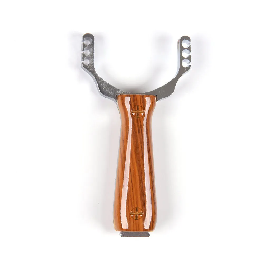 Outdoor Hunting Slingshot Aluminium Alloy Powerful Slingshot Bow Hunting Catapult with Rubber Band