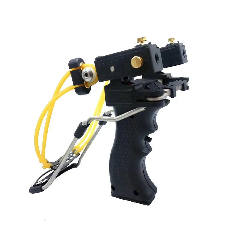 Police Dog Green / Red Laser Outdoor Target Shooting Powerful Folding Wrist Slingshot