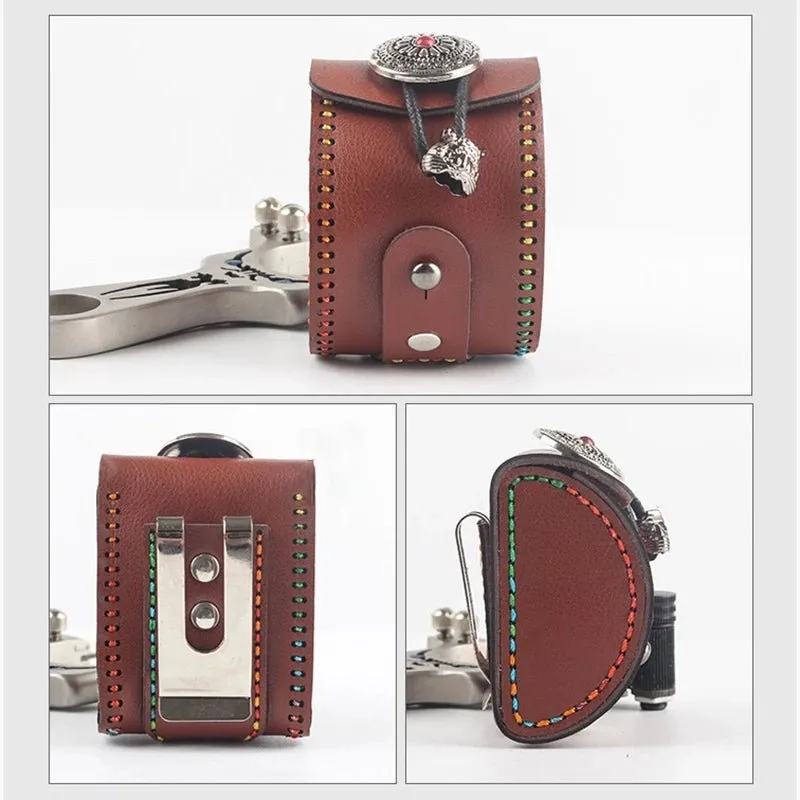 Portable Slingshot Leather Bag Multifunctional Slingshot Bag Outdoor Target Shooting Slingshot Accessories