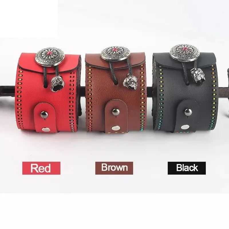 Portable Slingshot Leather Bag Multifunctional Slingshot Bag Outdoor Target Shooting Slingshot Accessories
