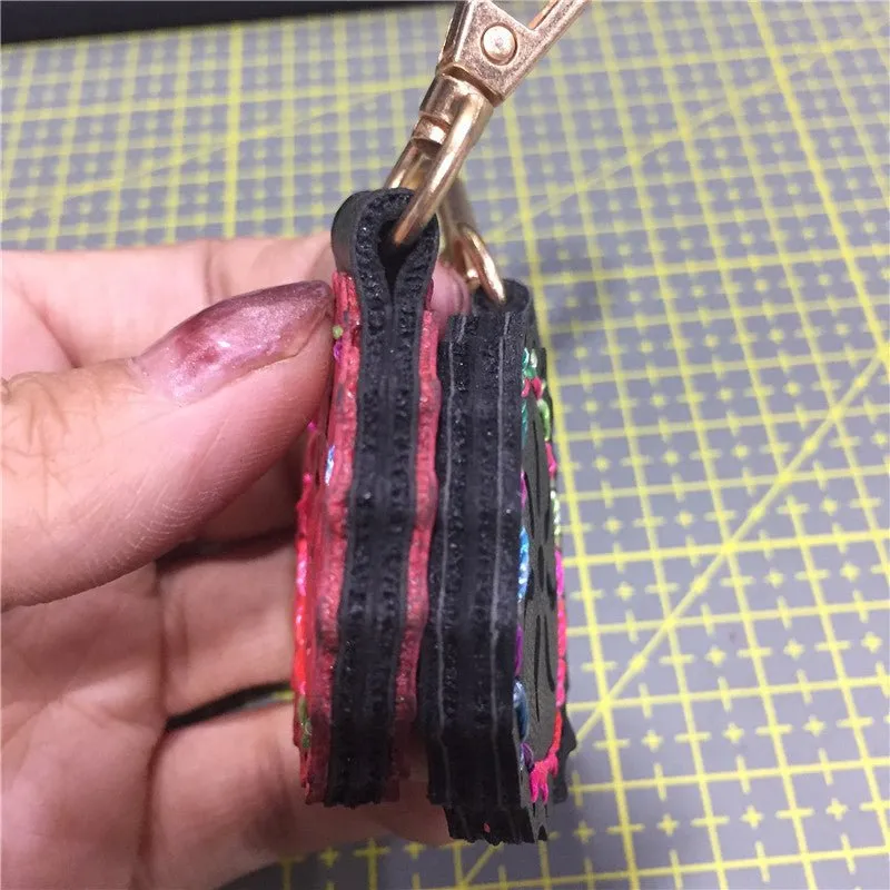 Portable Strong Suction Magnet Key Ring Keychain Pendant Decoration Outdoor Target Shooting Magnetic Keychain for Slingshot Steel Ball