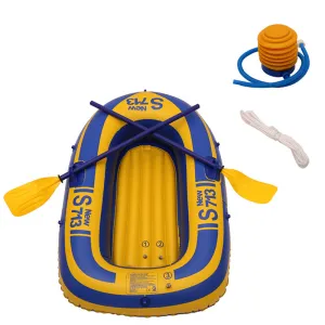 Summerella Floatie, Inflatable Boat Thickened PVC Max Load 176lbs Inflatable Kayak for Life-saving Outdoor Drifting Fishing Rowing Beach Swimming Boat