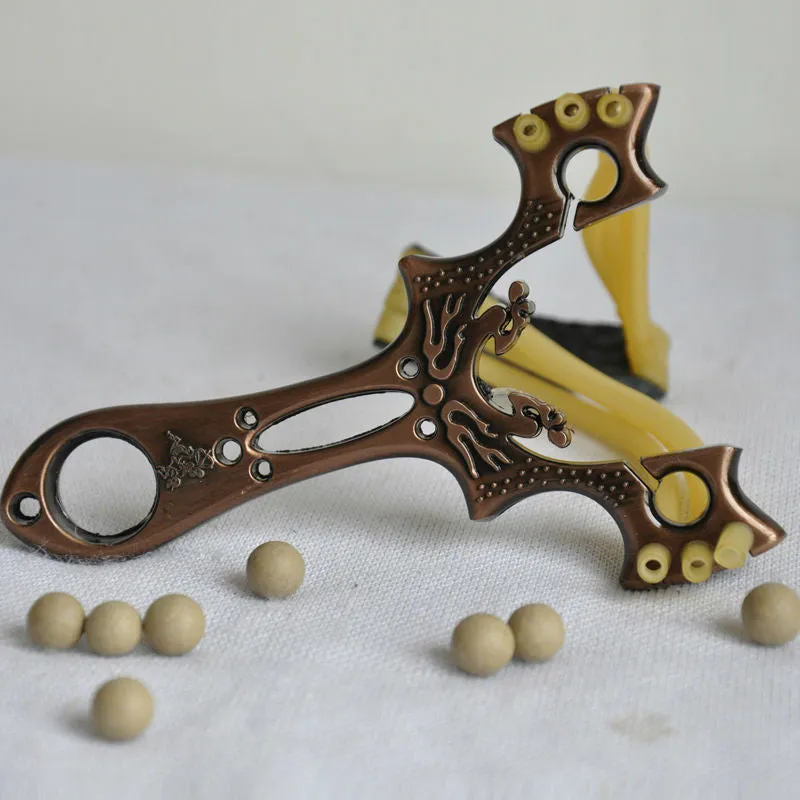 Top Quality Fashion Powerful Wrist Iron Slingshot Traditional Style Toy Outdoor Hunting in the game