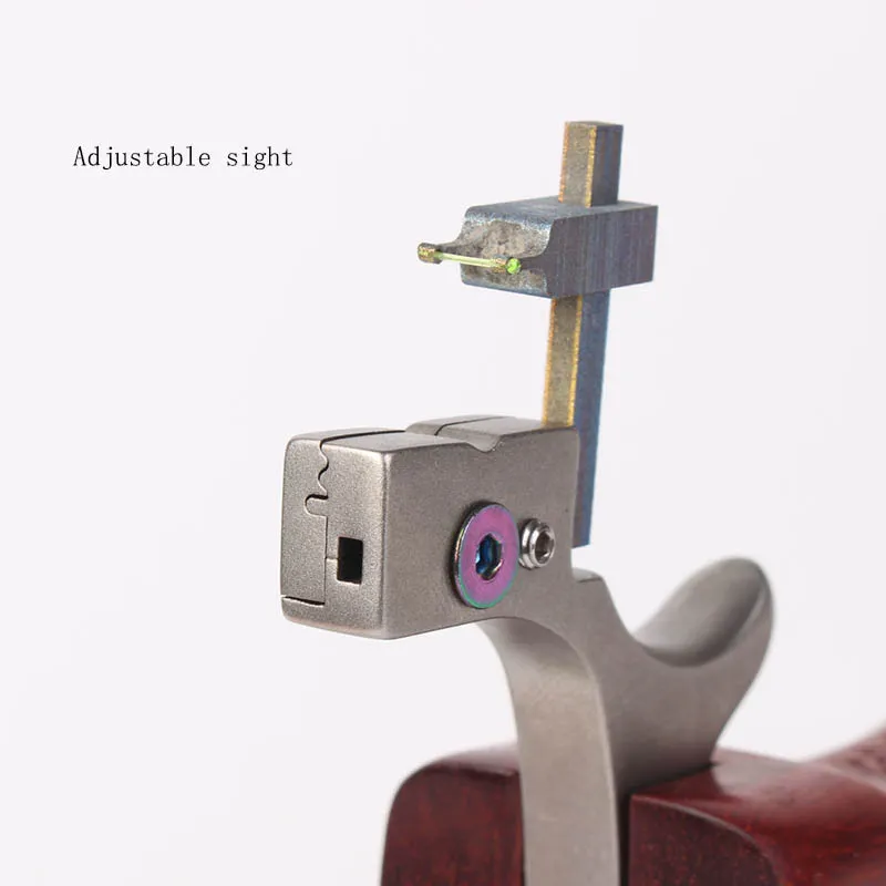 TTF Stainless Steel Bow Head Optical Fiber Sight Slingshot For Target Shooting Slingshot
