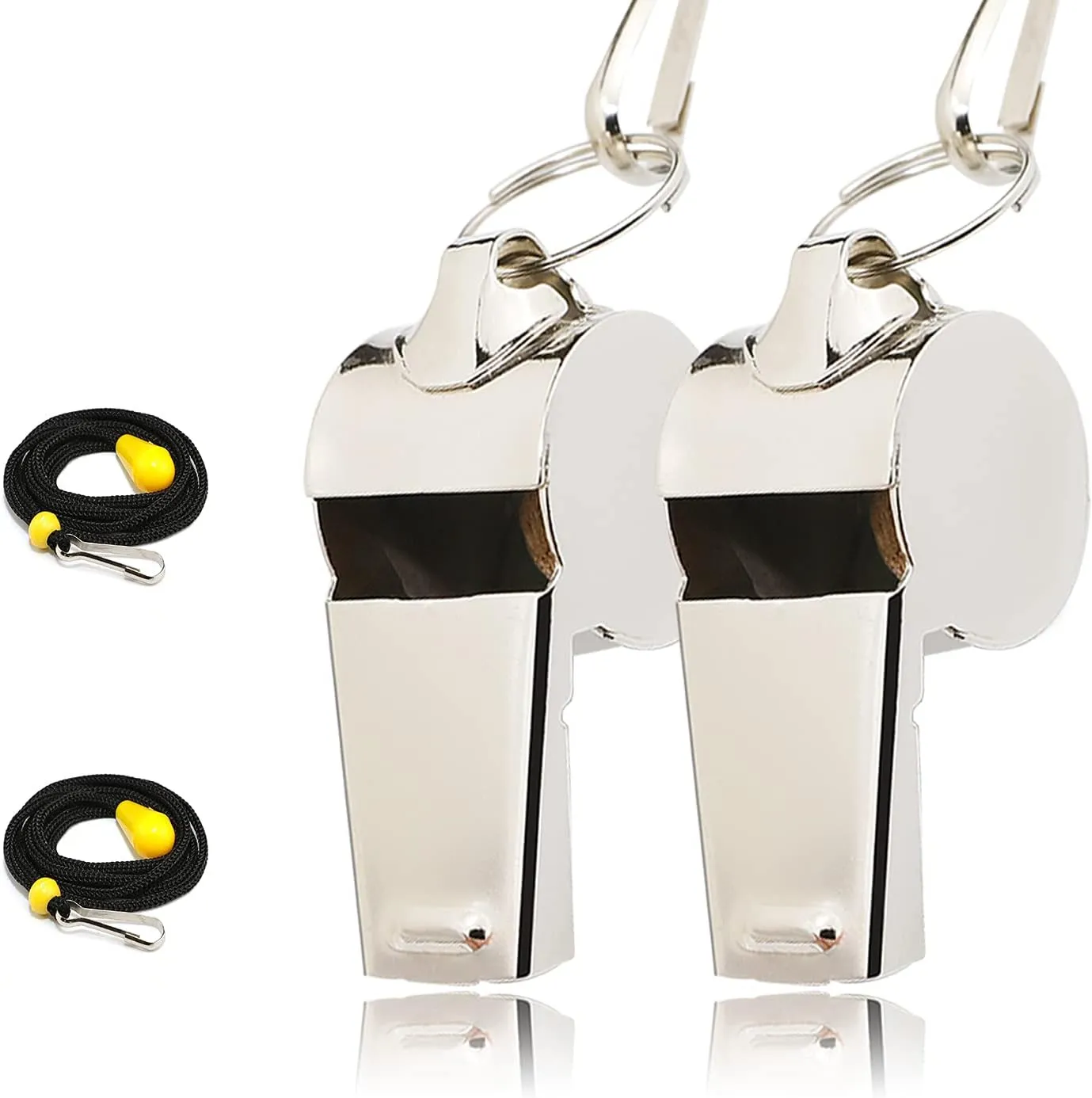 Whistle for Coaches, Metal Whistles for Adults with Lanyard, Loud Sport Whistle for Referee Teacher Police Soccer Gym