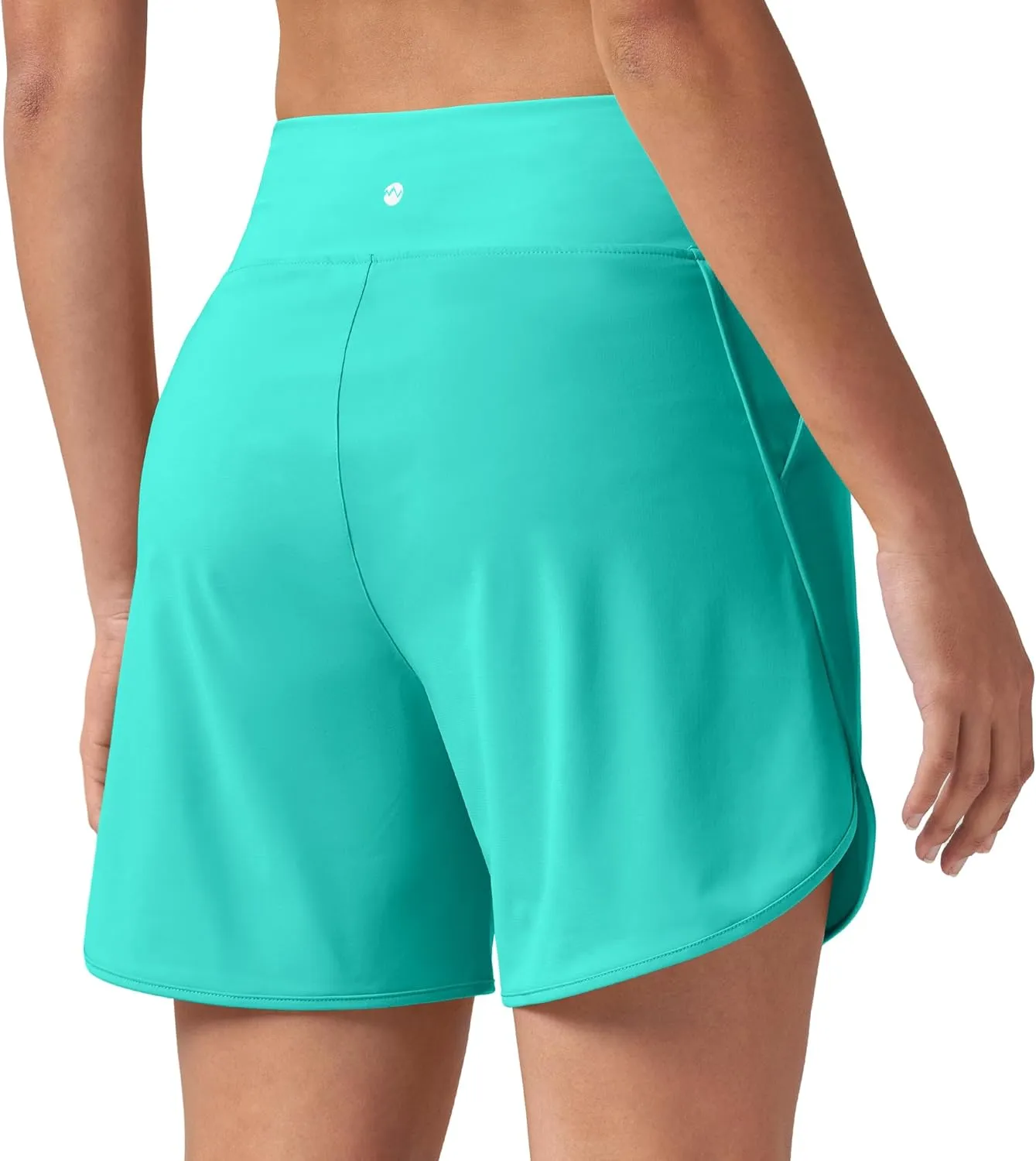 Willit Women's 5" Swim Shorts with Liner High Waisted Quick Dry Swimming Board Shorts with Pockets UPF 50 
