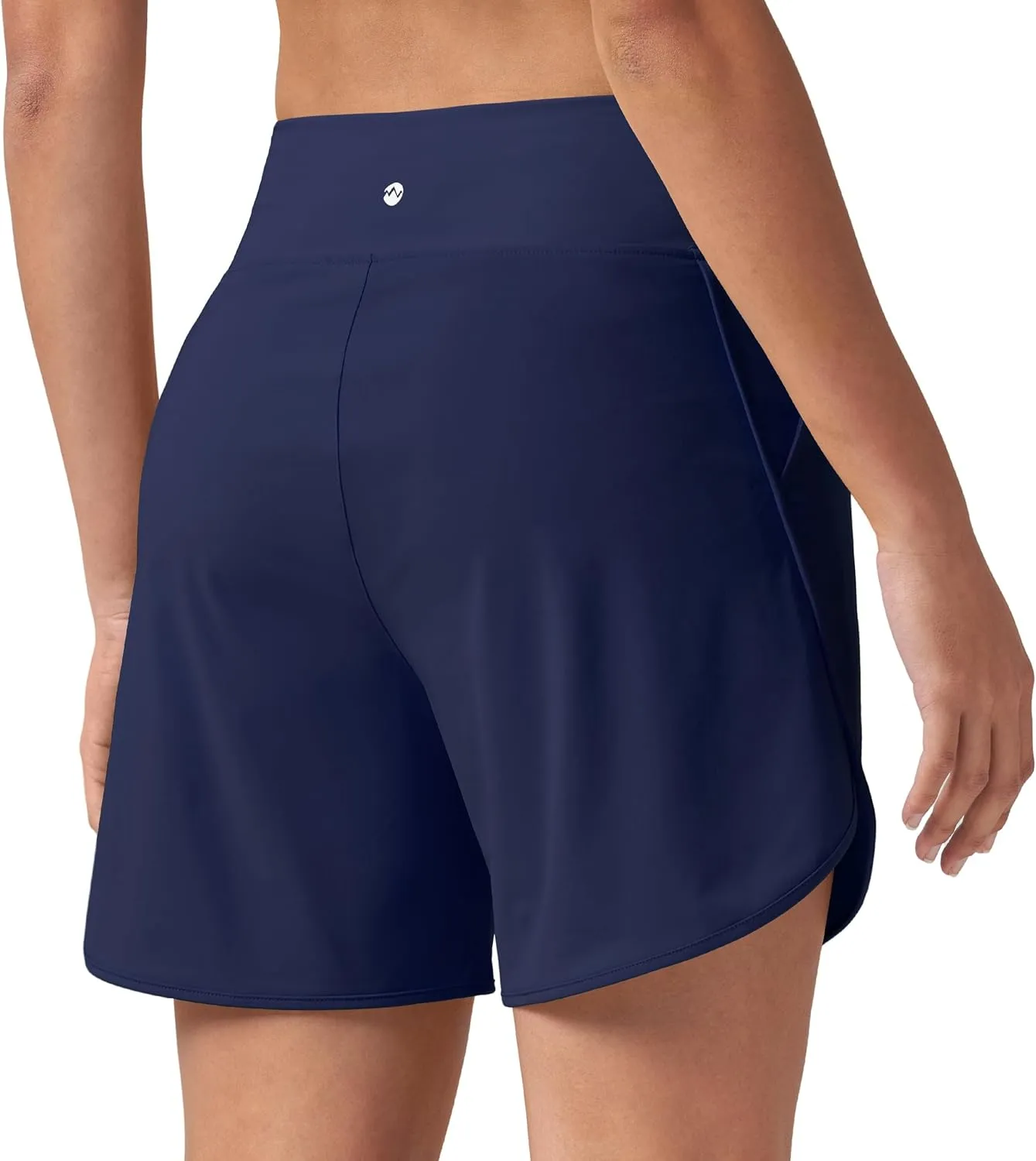 Willit Women's 5" Swim Shorts with Liner High Waisted Quick Dry Swimming Board Shorts with Pockets UPF 50 
